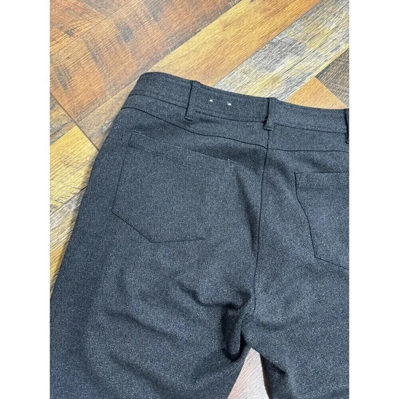 J. MCLAUGHLIN Solid Gray Geometric Pattern Stretch Denim Pants Size 6 - Picture 6 of 6